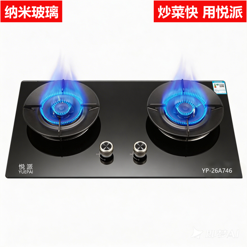 YP-26A746（高端土豪•猛火•AG肤感纳米）一级能效/70%热效率/1700克全铜燃烧器